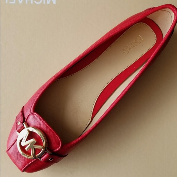 New Michael Kors Red Flats - Picture 2 of 12